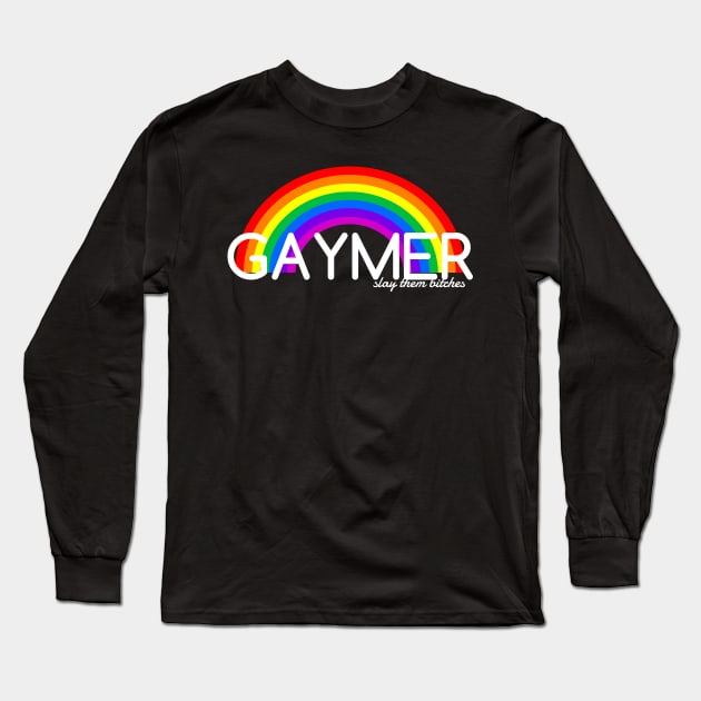 Gaymer Long Sleeve T-Shirt by AlienClownThings